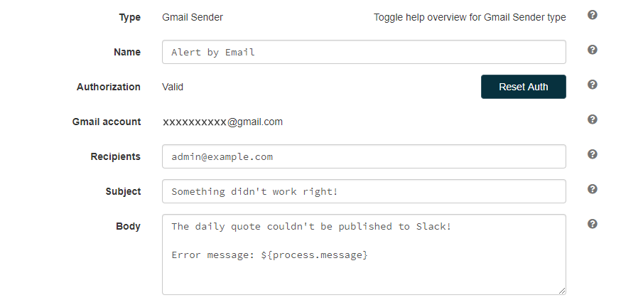 PipeGears edit Gmail sender